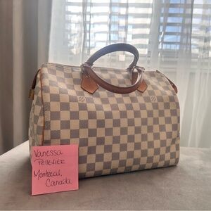 Louis Vuitton Speedy 30 damier azure